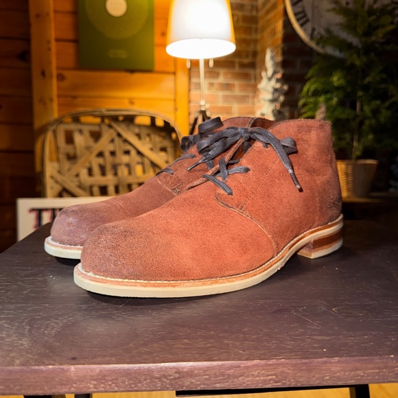 Wolverine 1000 Mile Latham Boots Men's 10 Rust Rough Out Leather MADE IN USA - Picture 2 of 16